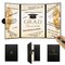 Black Gold Graduation Party Decorations, Class of 2026 Congratulations Graduates Alternative Signature Guest Book for Men Women Happy Graduation Gifts Congrats Grad Party Signing Card Board